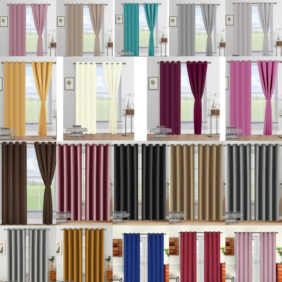 Juego de 2 Cortinas BlaxkOut's foto | Mi Casita |  BizneCubano