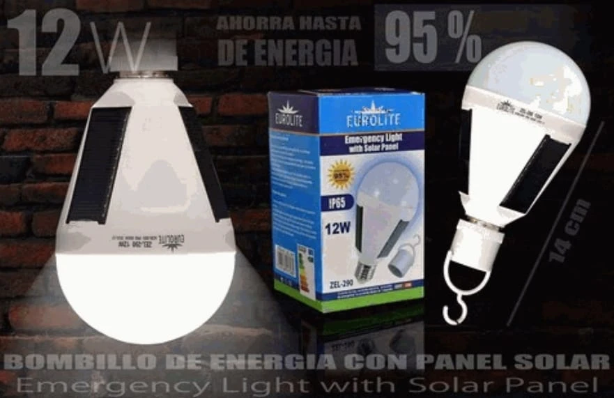 Bombillo con panel solar's foto | Mi Casita |  BizneCubano