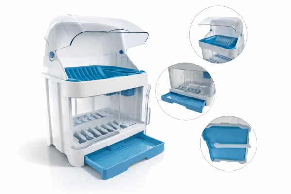 Escurridor para platos plásticos de 2 niveles's foto | Mi Casita |  BizneCubano