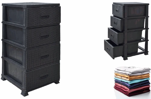 Gavetero de 4 niveles Ratán's foto | Mi Casita |  BizneCubano